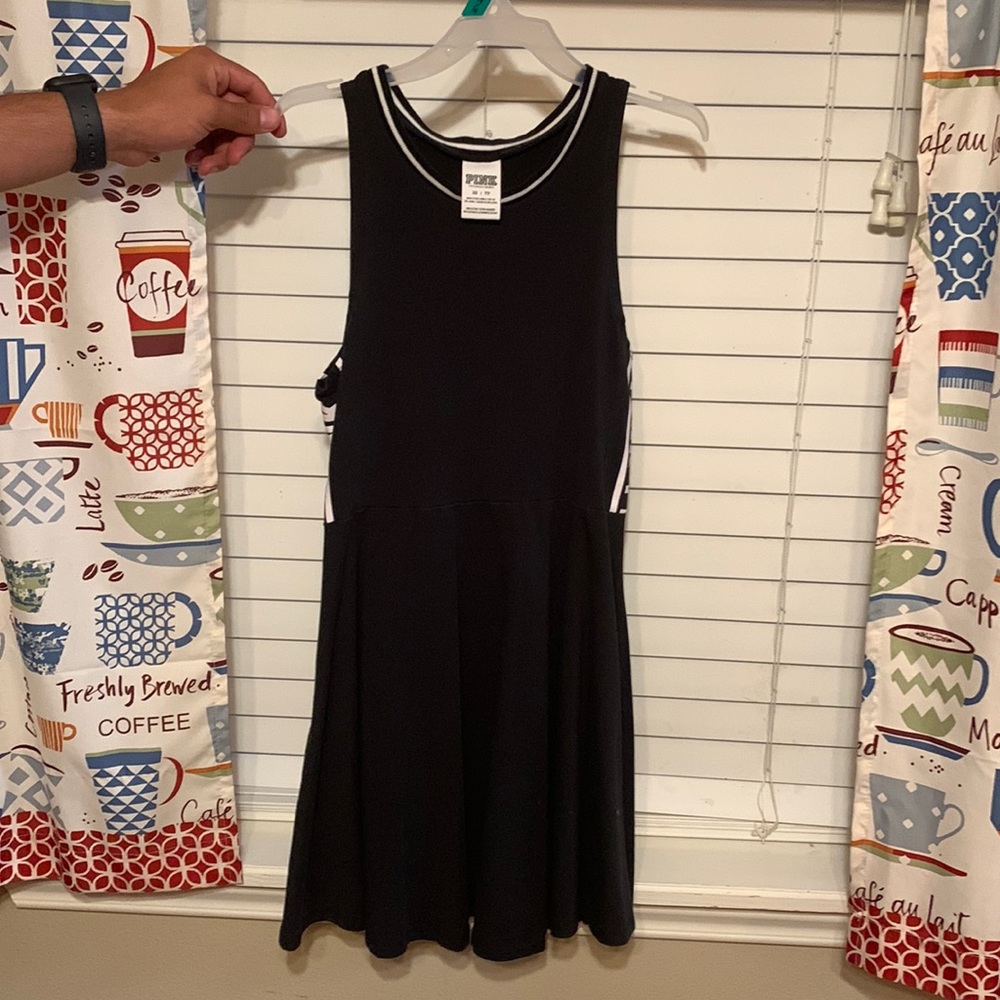 Black & white mini sundress
